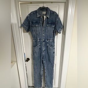 Free People Jean Jumpsuit